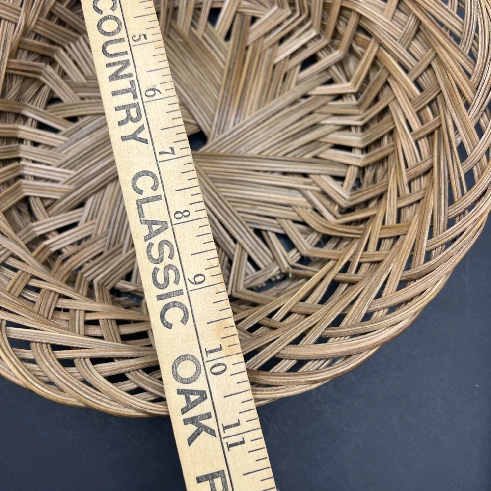 Vintage Wicker Basket Round 10